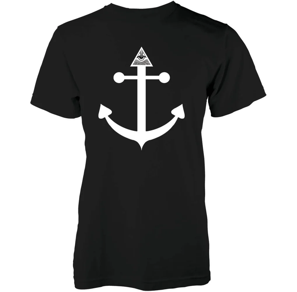 Abandon Ship Männer All Seeing Eye Anchor T-Shirt - Schwarz - S - Schwarz Bild 1