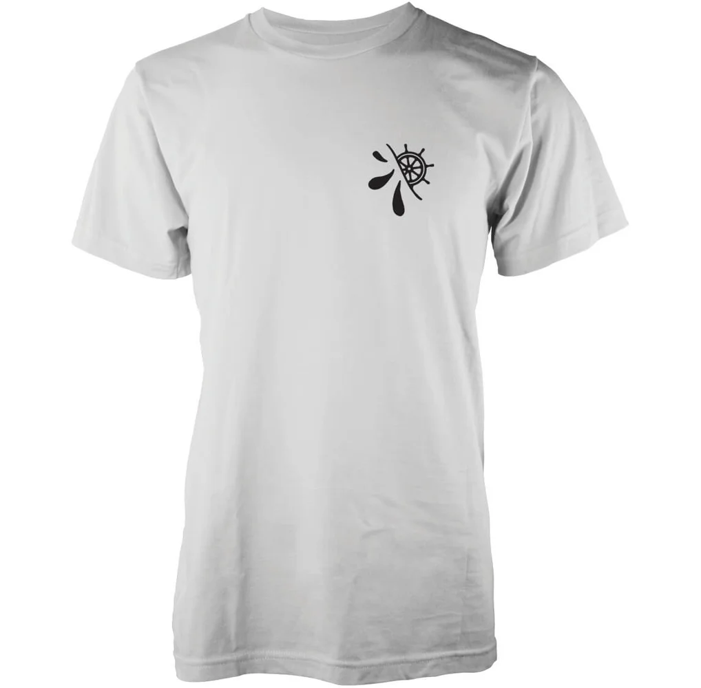 Abandon Ship Männer Hidden Wheel Logo T-Shirt - Weiß - S - Weiß Bild 1