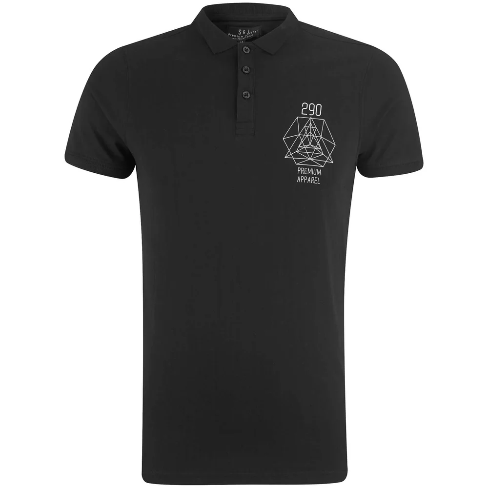 Smith & Jones Men's Parclose Polo Shirt - Black - S - Schwarz Bild 1