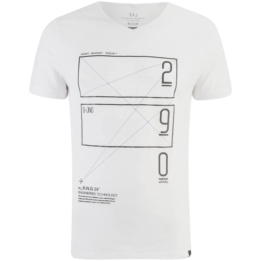 Smith & Jones Men's Kapola T-Shirt - White - S - Weiß Bild 1
