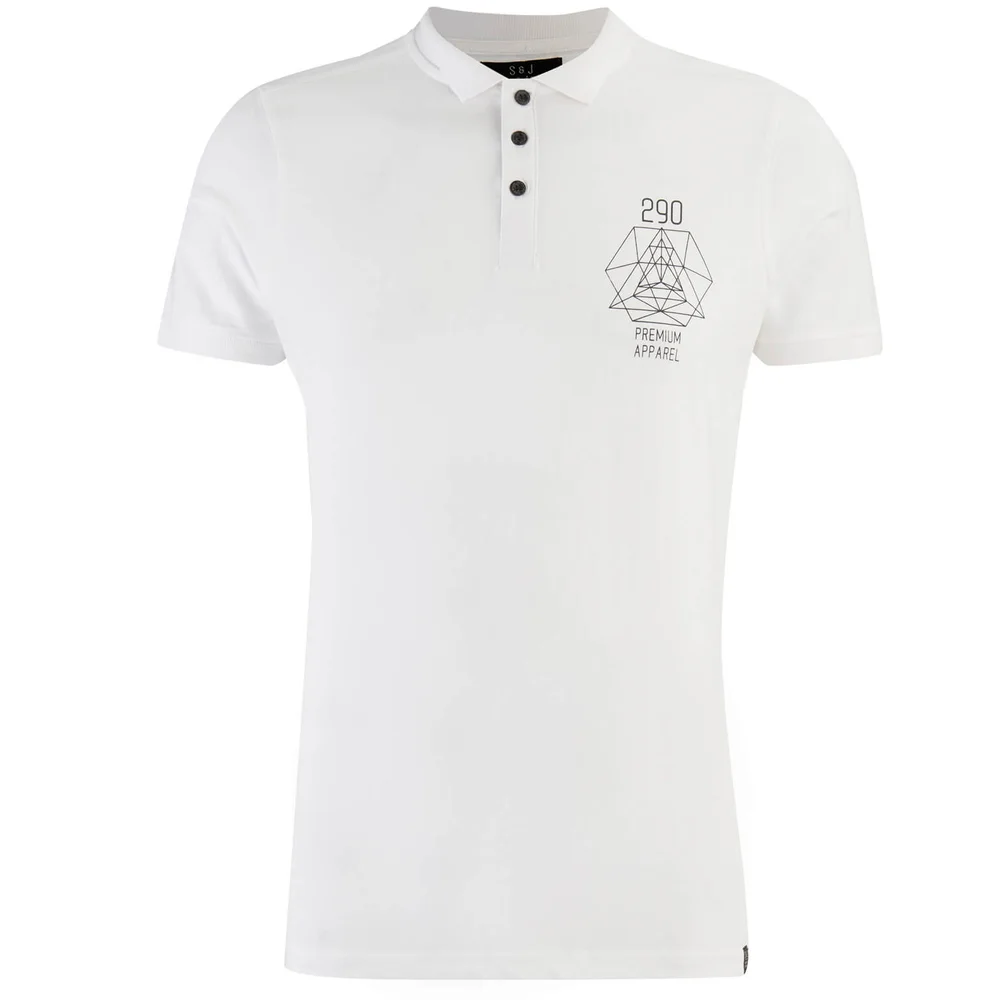 Smith & Jones Men's Parclose Polo Shirt - White - S - Weiß Bild 1