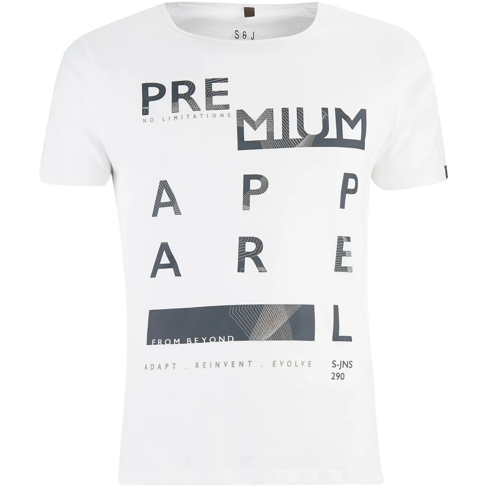 Smith & Jones Men's Algebraic T-Shirt - White - S - Weiß Bild 1