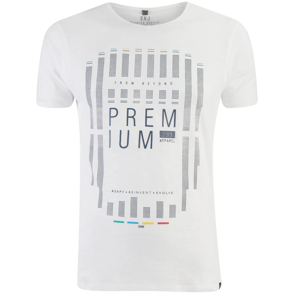 Smith & Jones Men's Cavalieri T-Shirt - White - S - Weiß Bild 1