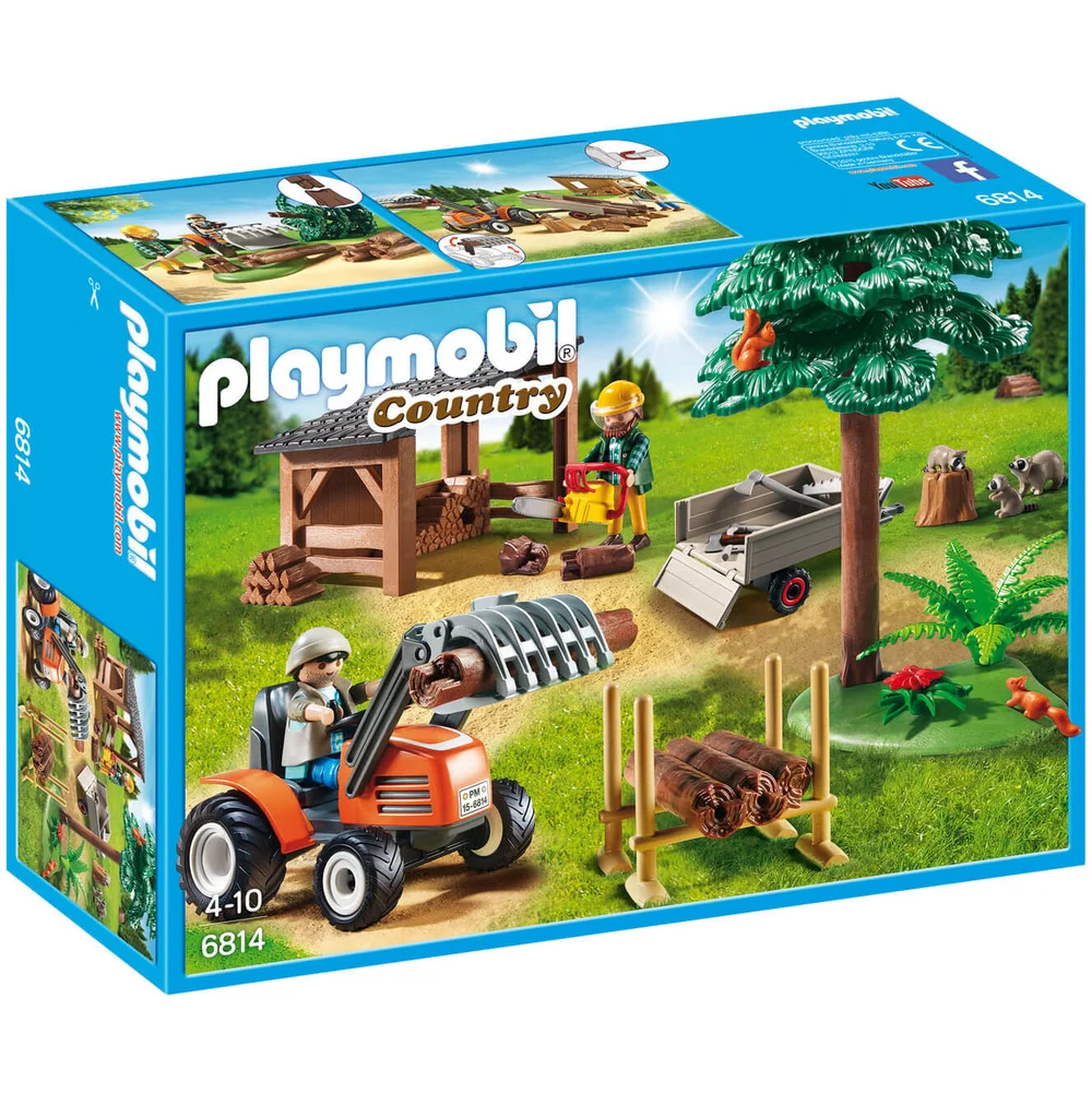 Playmobil Country Lumber Yard with Tractor (6814) Bild 1
