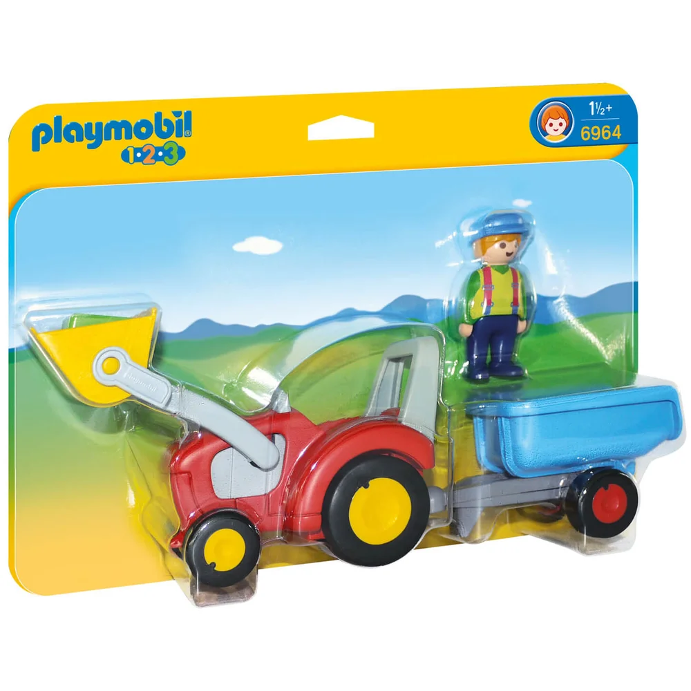 Playmobil Traktor mit Anhänger (6964) Bild 1
