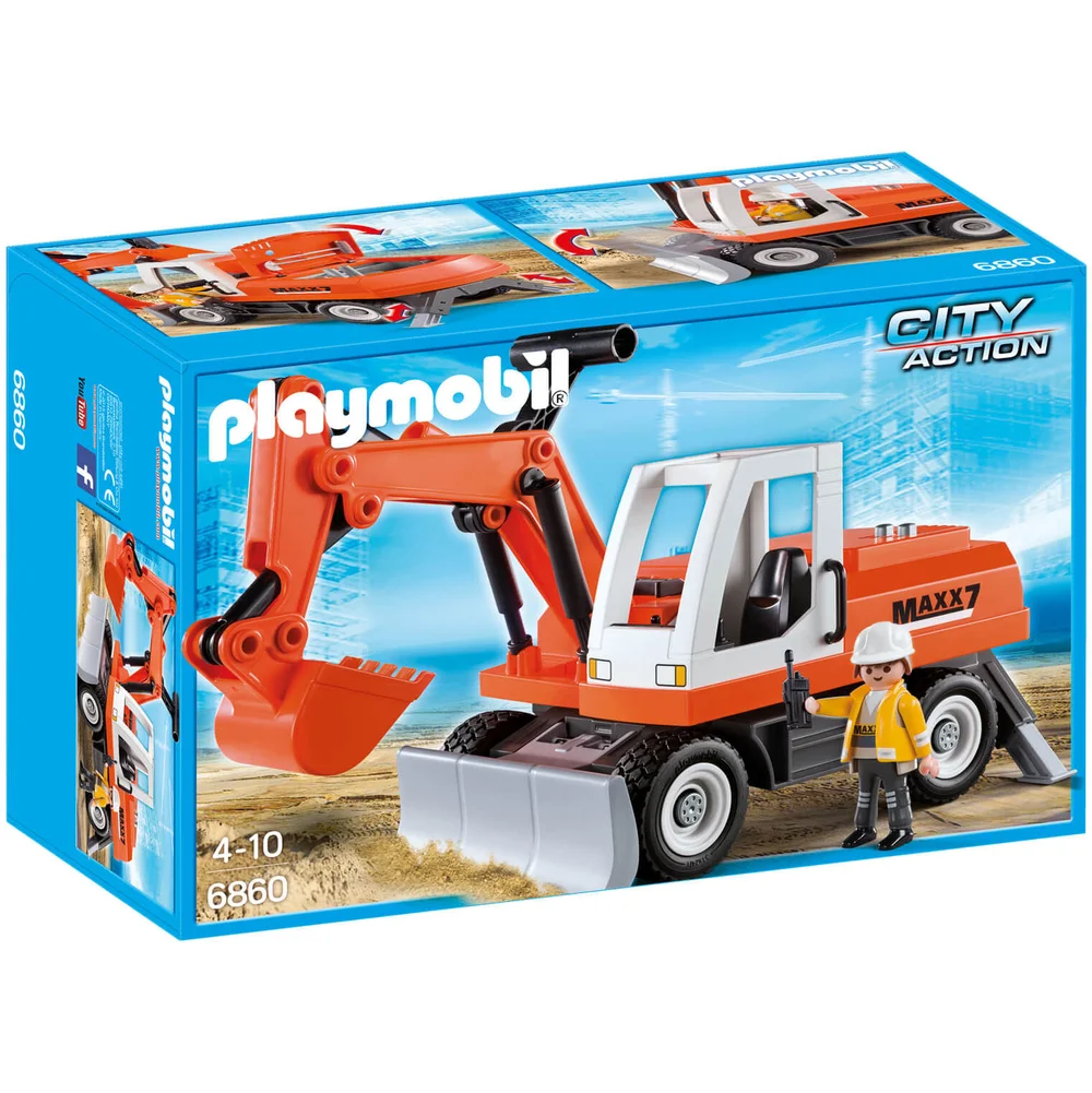 Playmobil City Action Construction Rubble Excavator with Function Shovel (6860) Bild 1