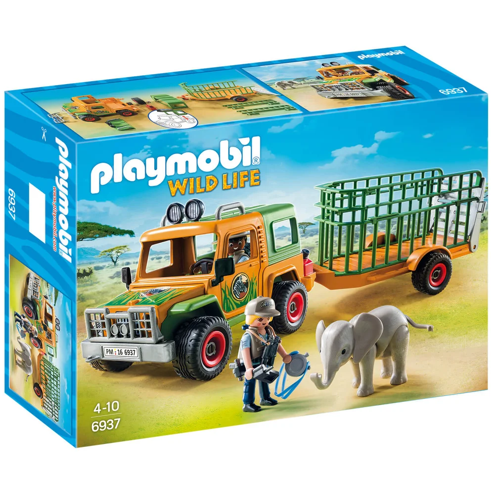 Playmobil Wildlife Ranger's Truck with Elephant (6937) Bild 1