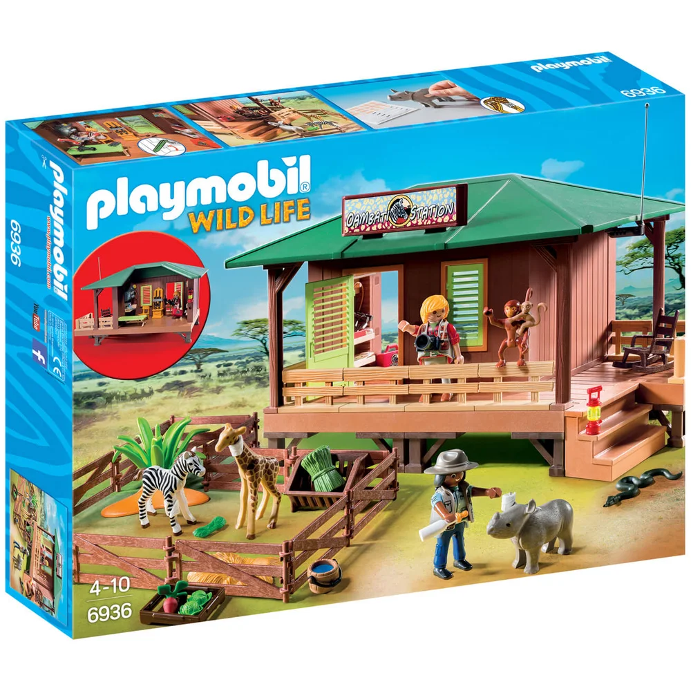 Playmobil Wildlife Ranger Station with Animal Area (6936) Bild 1