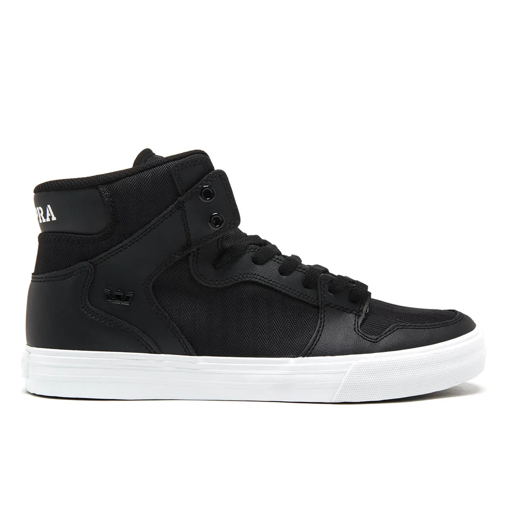 Supra Men's Vaider High Top Trainers - Black/White - UK 7/EU 41 - Black/White Bild 1