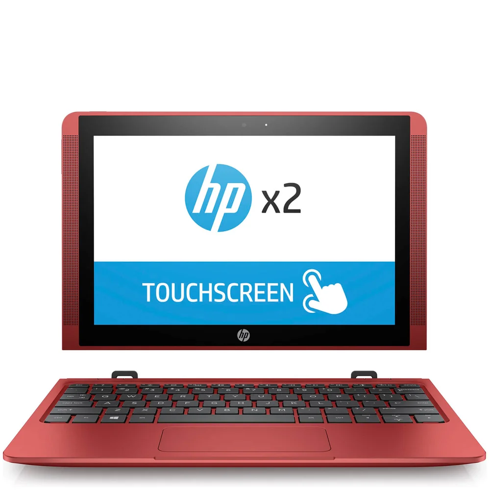 HP 10-P007NA 10.1" Touch-Screen Laptop (Intel Atom x5-Z8350, 2GB, 32GB, 1.44GHz, Windows 10) - Red - Manufacturer Refurbished Bild 1