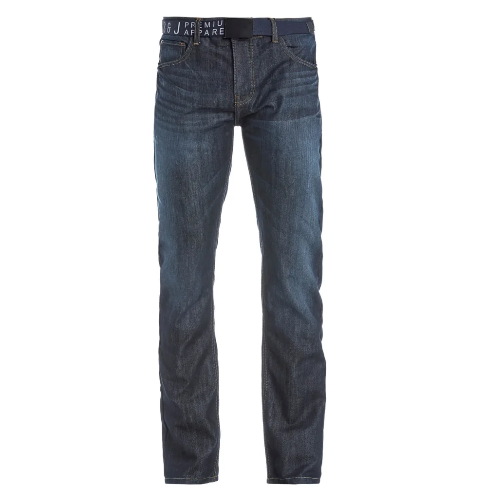 Smith & Jones Men's Furio Dark Wash Jeans - Blue Denim - W32/L32 - Blau Bild 1