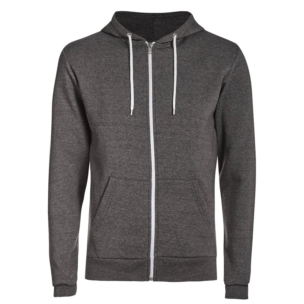 Advocate Men's Berkley Zip Through Hoody - Charcoal - S - Grau Bild 1