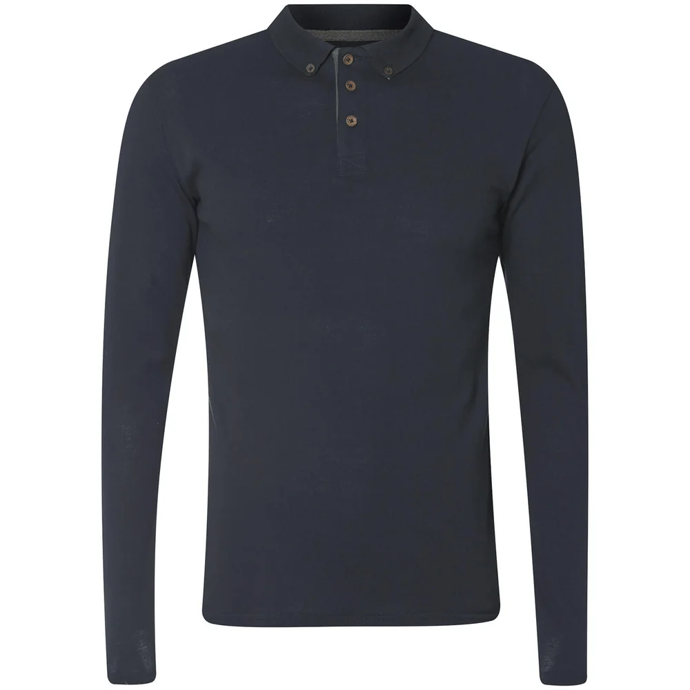 Advocate Men's Ralling Long Sleeve Polo Shirt - Navy - S - Marineblau Bild 1