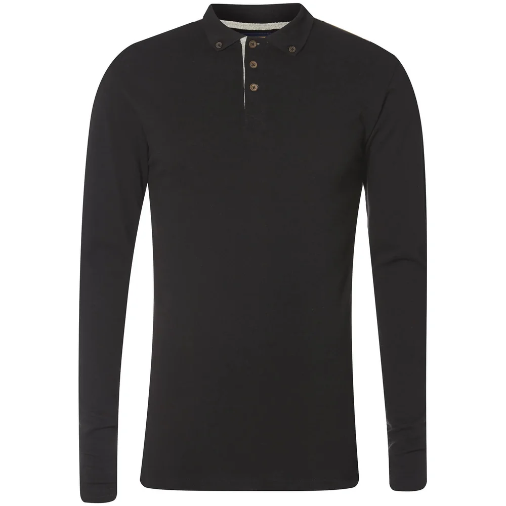 Advocate Men's Ralling Long Sleeve Polo Shirt - Black - S - Schwarz Bild 1