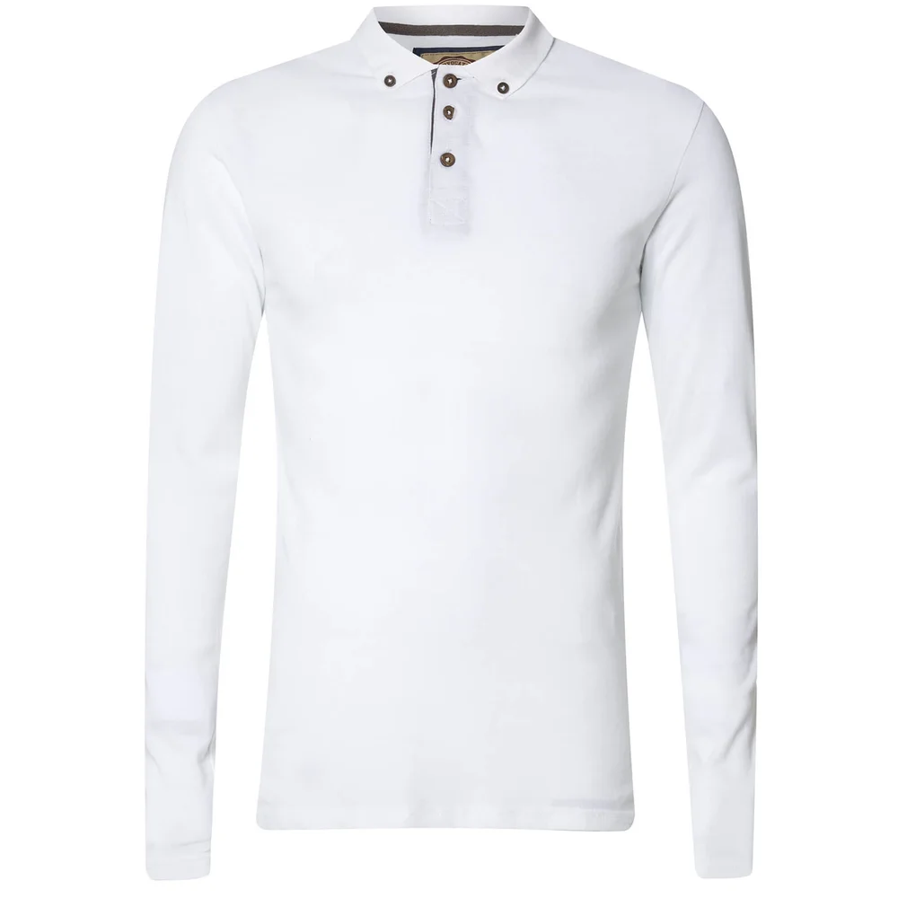 Advocate Men's Ralling Long Sleeve Polo Shirt - White - S - Weiß Bild 1