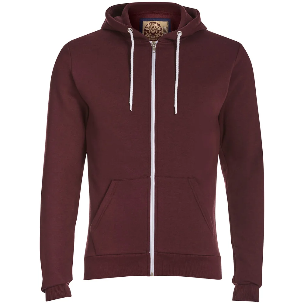 Advocate Men's Berkley Zip Through Hoody - Burgundy - S - Bordeauxrot Bild 1