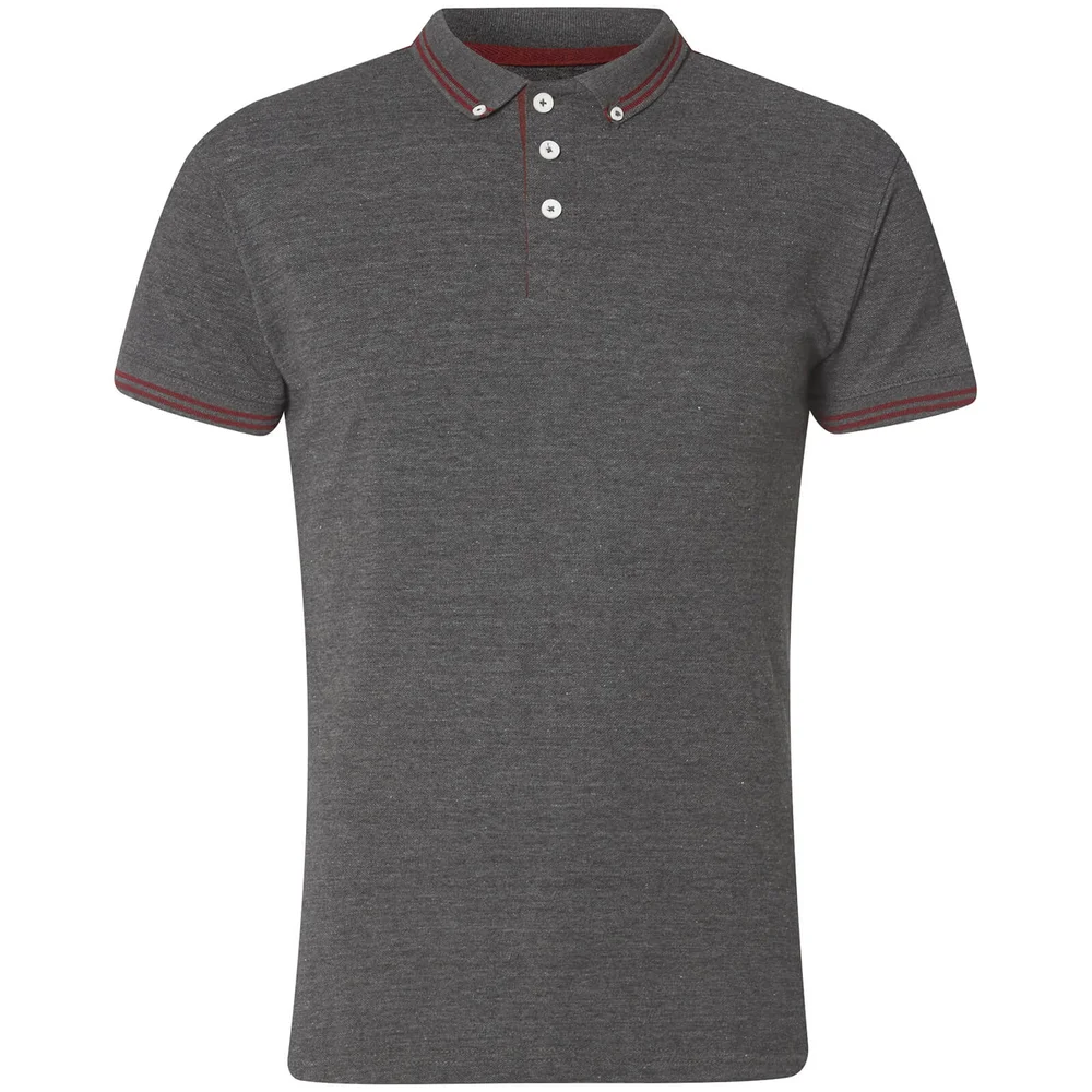 Advocate Men's Ralling Polo Shirt - Charcoal Melange - S - Grau Bild 1