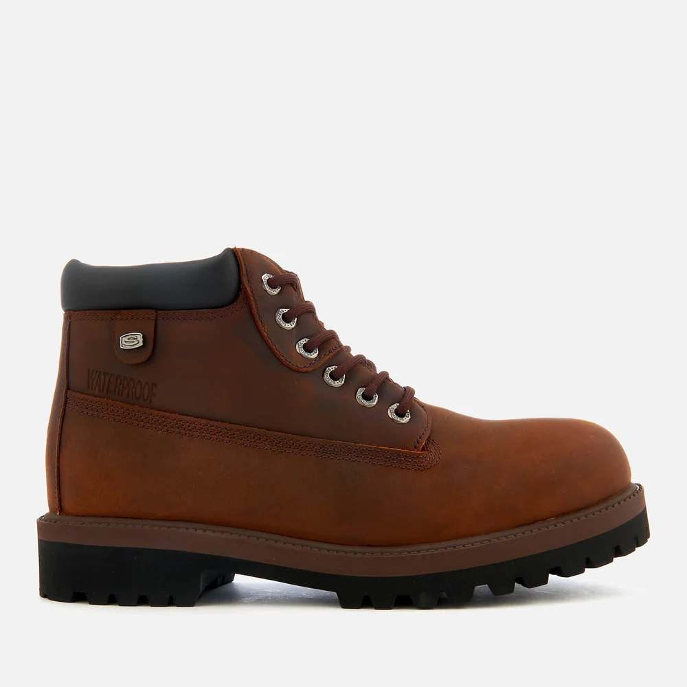 Skechers Men's Sergeants Verdict Waterproof Boots - Dark Brown - UK 7/EU 41 - Braun Bild 1
