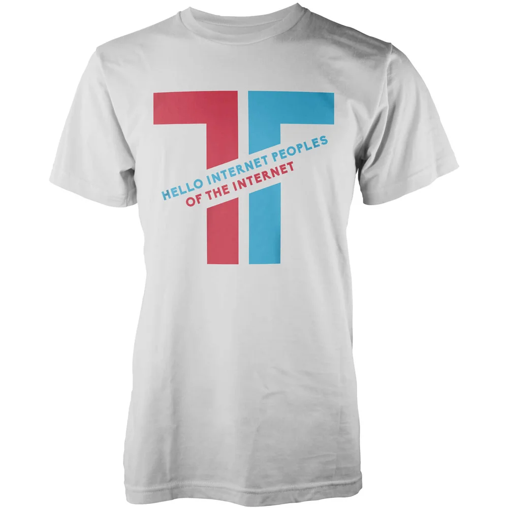 Taurtis Diagonal Hello Internet Peoples Männer T-Shirt - L Bild 1
