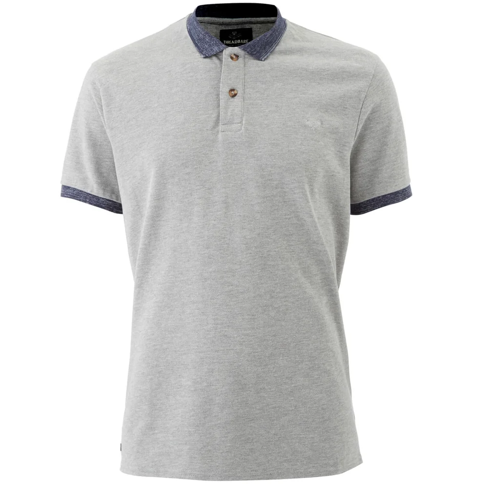 Threadbare Men's Compton Polo Shirt - Grey - S - Grau Bild 1