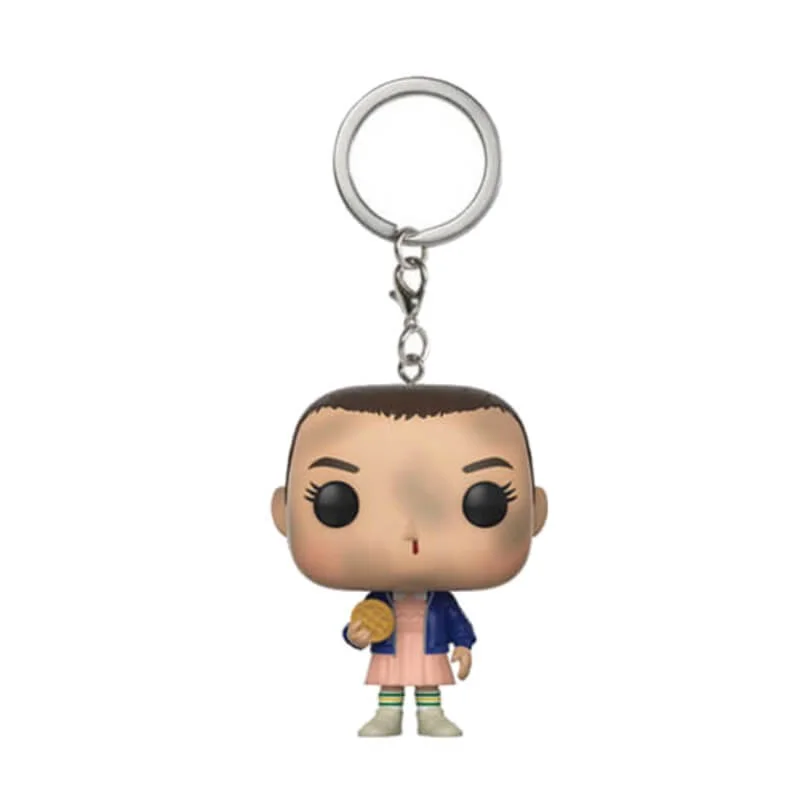 Stranger Things Eleven With Eggo Pocket Pop! Vinyl Keychain Bild 1