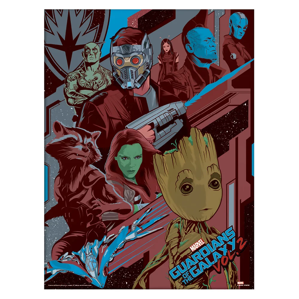 Guardians of the Galaxy Vol. 2 (Galactic) Framed 30 x 40cm Print Bild 1