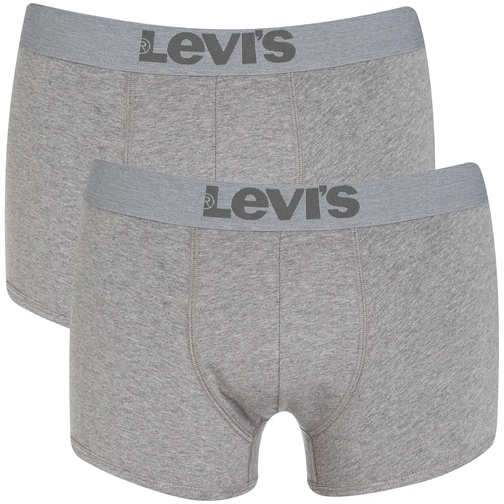 Levi's Men's 200SF 2-Pack Trunks - Middle Grey Melange - S - Grau Bild 1