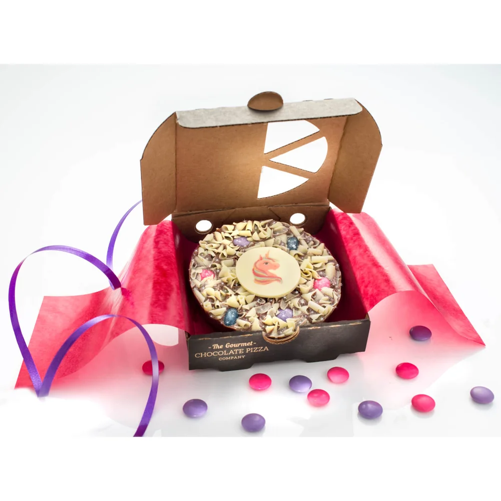 The Gourmet Chocolate Pizza Magical Unicorn 4 Inch Pizza Bild 1