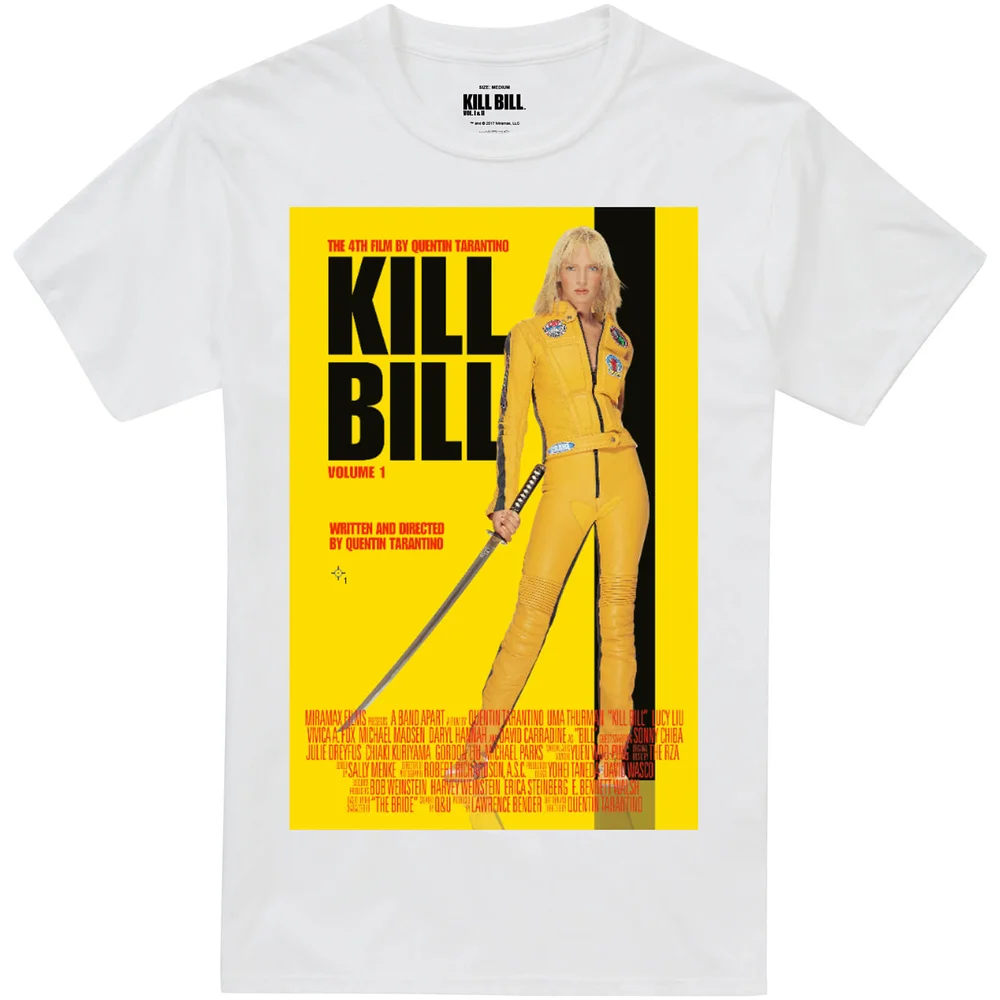 Kill Bill Movie Poster Männer T-Shirt - Weiß - S - Weiß Bild 1
