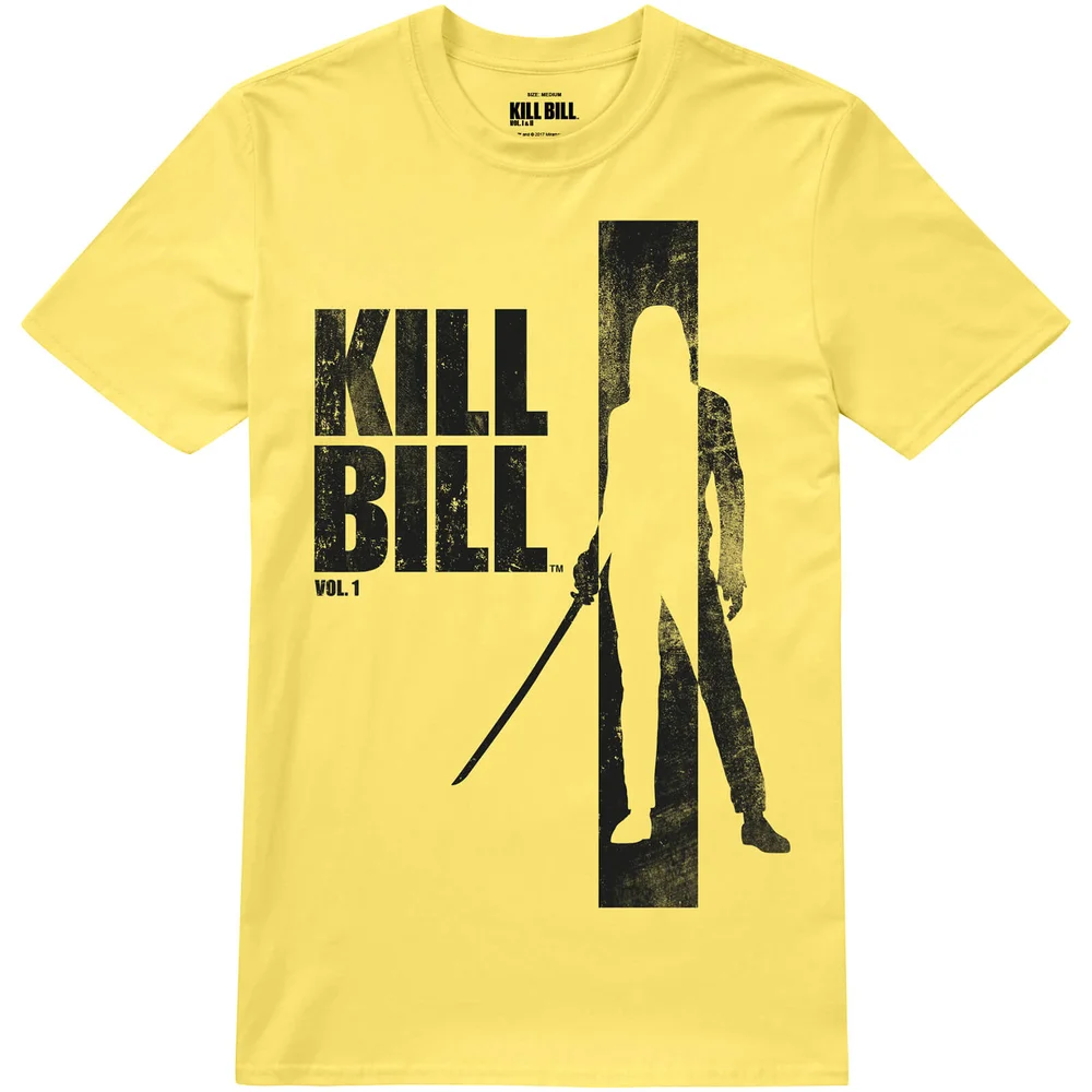 Kill Bill Silhouette Männer T-Shirt - Gelb - S Bild 1