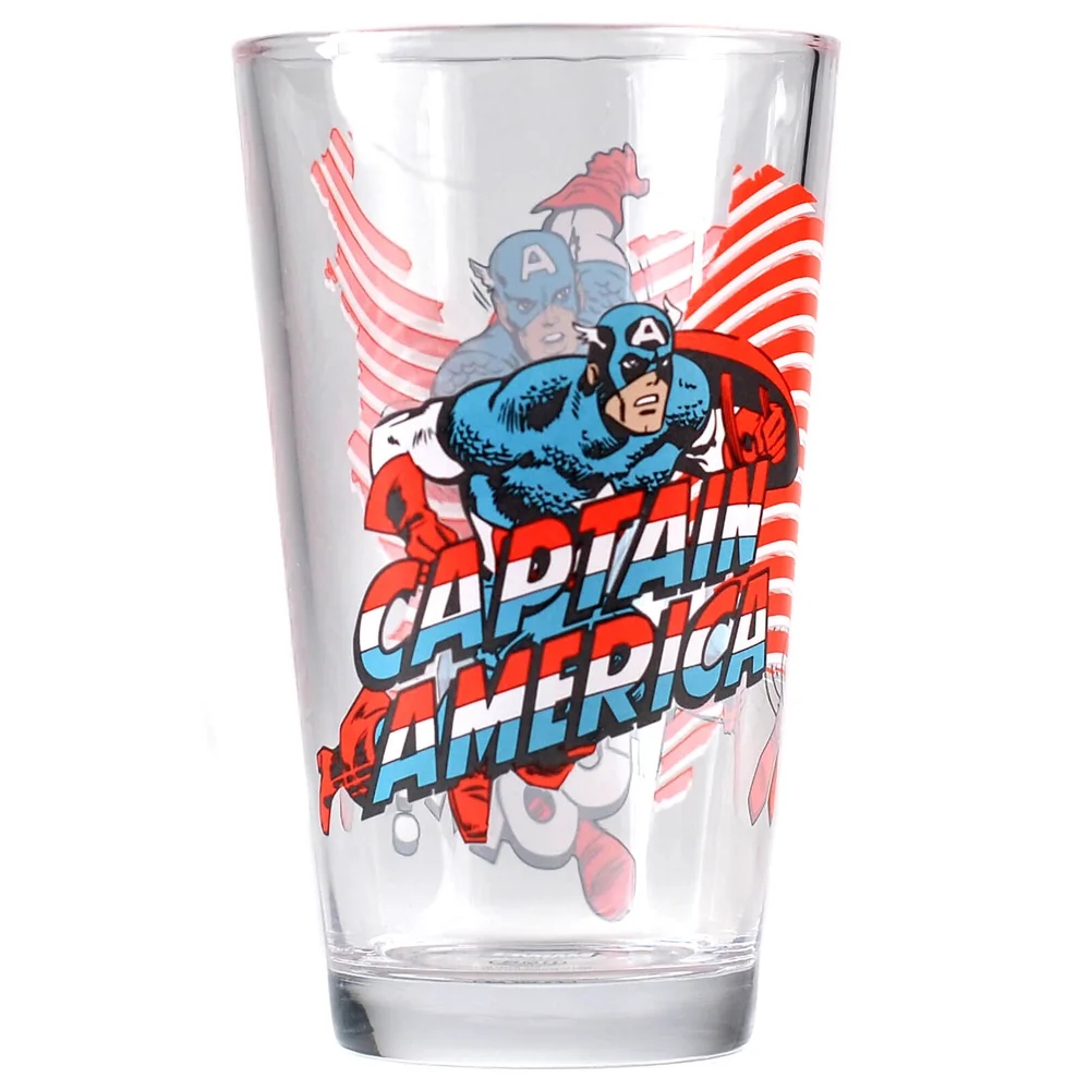 Marvel Captain America Large Glass in Gift Box Bild 1