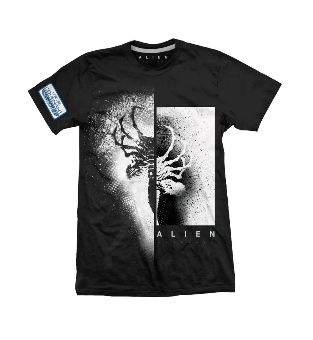 Alien Covenant X-Ray Split Men's Black T-Shirt - S - Schwarz Bild 1