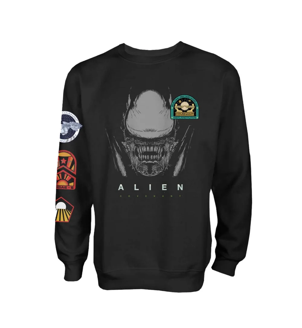 Alien Covenant Xenomorph Insignia Men's Black Sweatshirt - S - Schwarz Bild 1