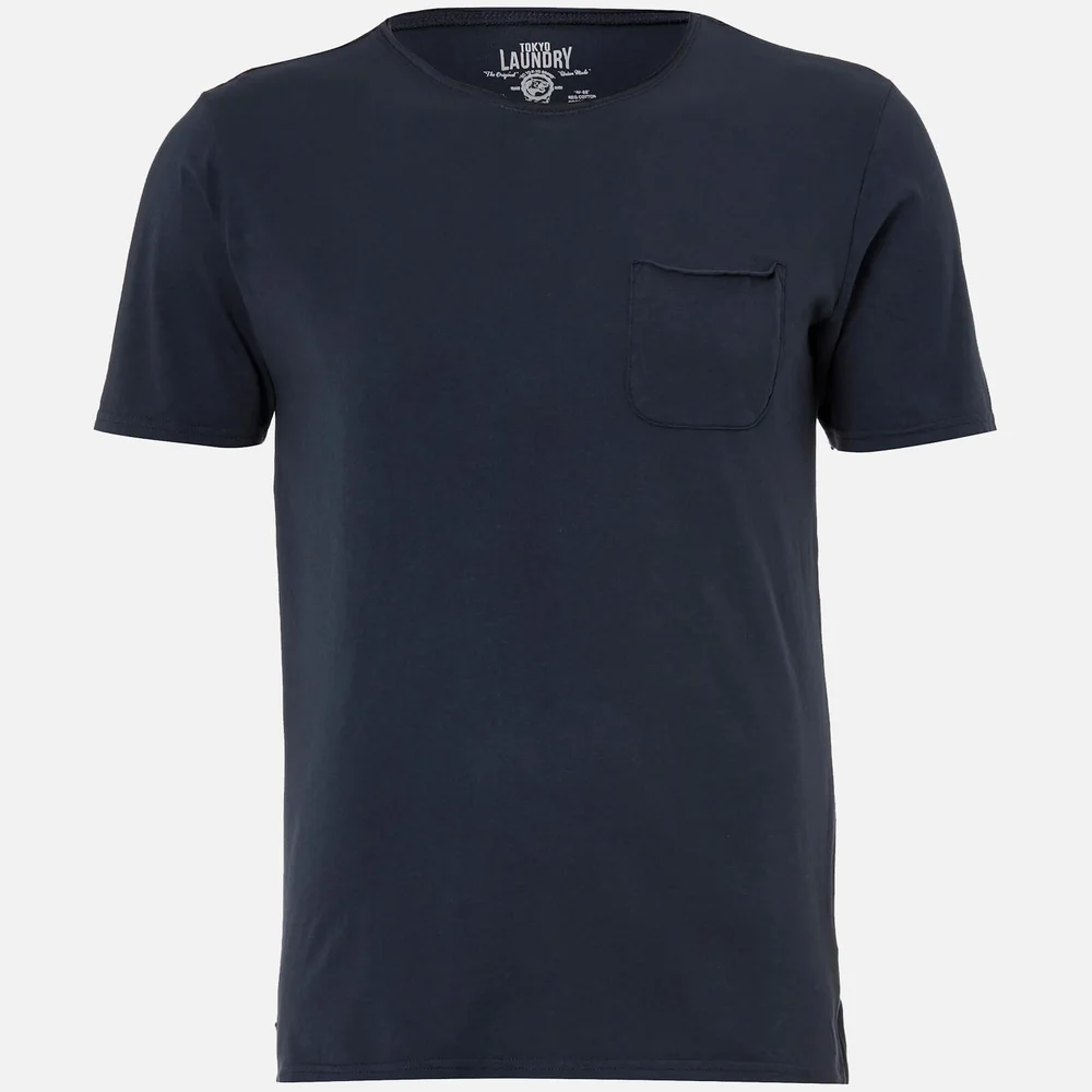 Tokyo Laundry Men's Hella Cotton Jersey T-Shirt - Dress Blue - S Bild 1