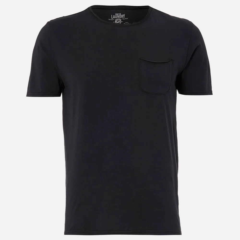 Tokyo Laundry Men's Hella Cotton Jersey T-Shirt - Jet Black - S - Schwarz Bild 1