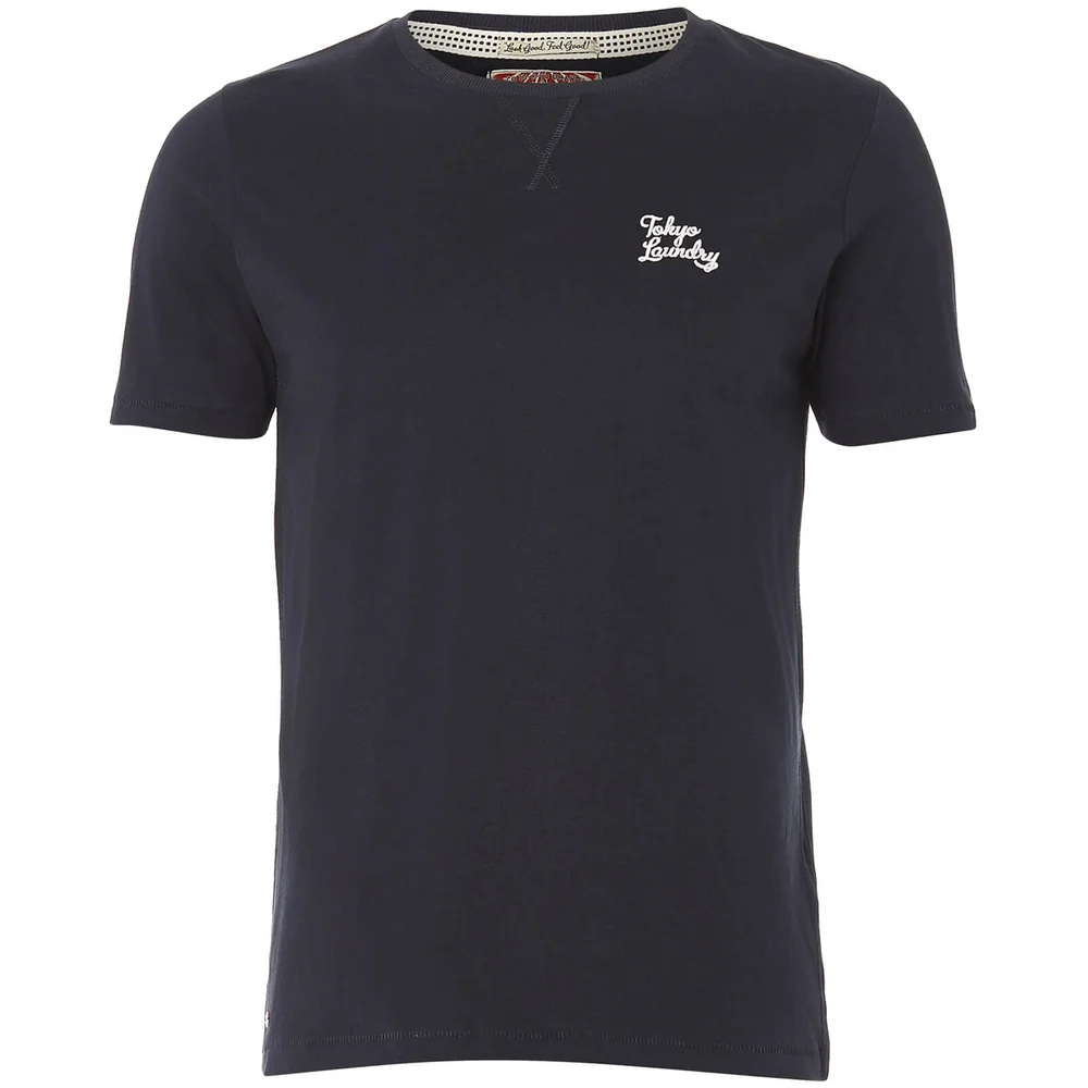 Tokyo Laundry Men's Hemsby Jersey T-Shirt - Dark Navy - S - Blau Bild 1