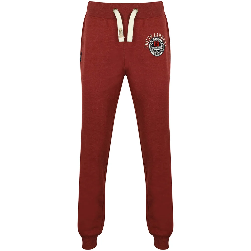 Tokyo Laundry Men's Tigerton Falls Brush Back Sweatpants - Oxblood - S - Rot Bild 1