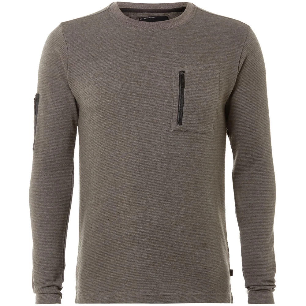 Dissident Men's Facade Sweatshirt - Grey - S - Grau Bild 1