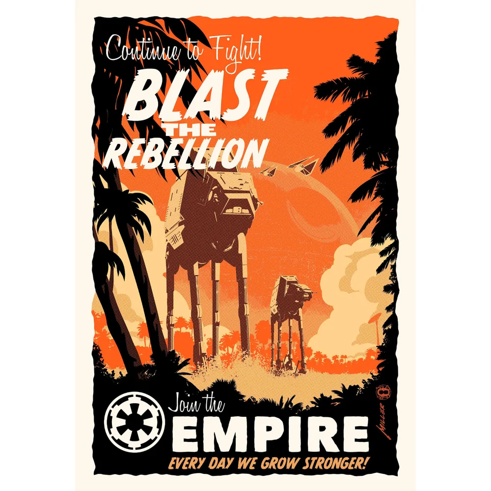 Blast the Rebellion - Zavvi Exclusive Fine Art Screen Print - By Acme Archive's Artist Brian Miller Bild 1