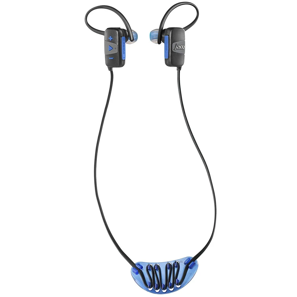 HMDX Jam Audio Transit Mini Bluetooth Earphones - Black/Blue Bild 1