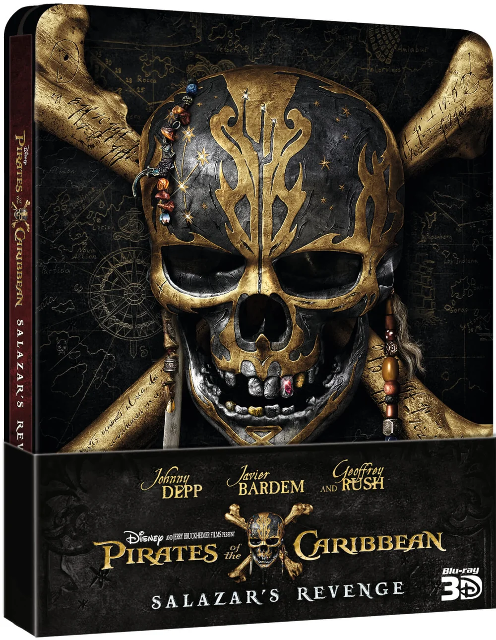 Pirates of the Caribbean: Salazars Rache Zavvi UK Exklusives Limited Edition Steelbook (Inklusive 2D Version) Bild 1
