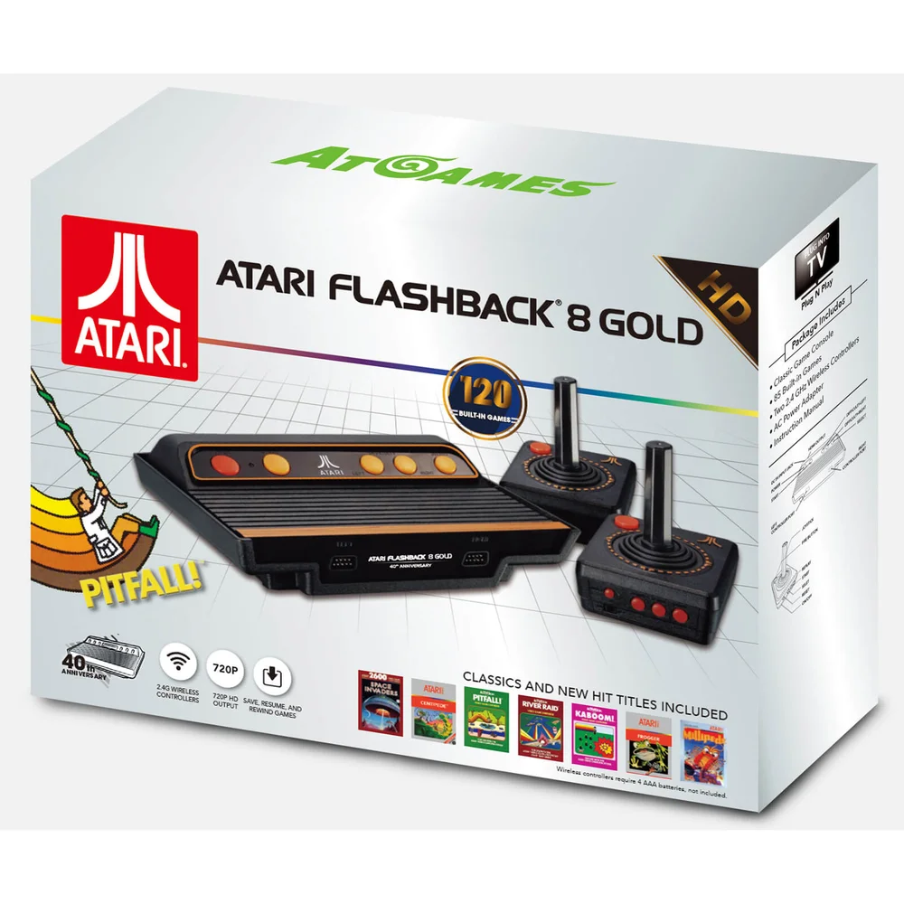 ATARI FlashBack 8 Gold HD With Wireless Controllers Bild 1