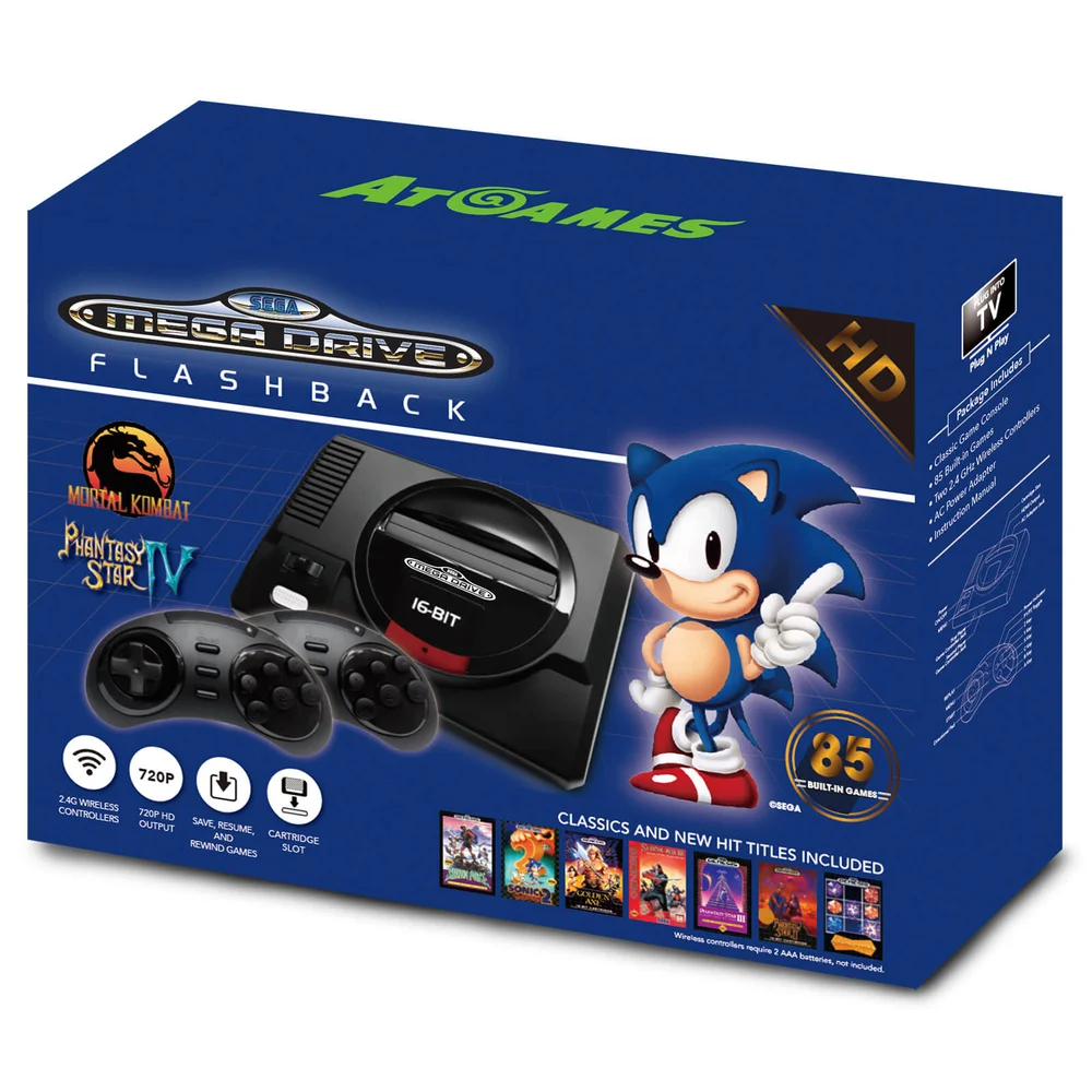 SEGA Mega Drive Mini HD With Wireless Controllers Bild 1