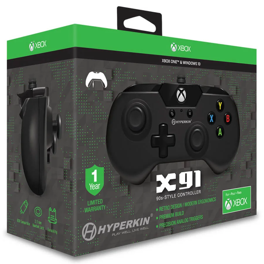 Licensed X91 90's Style Controller XBOX 1 & PC Controller - Black Bild 1