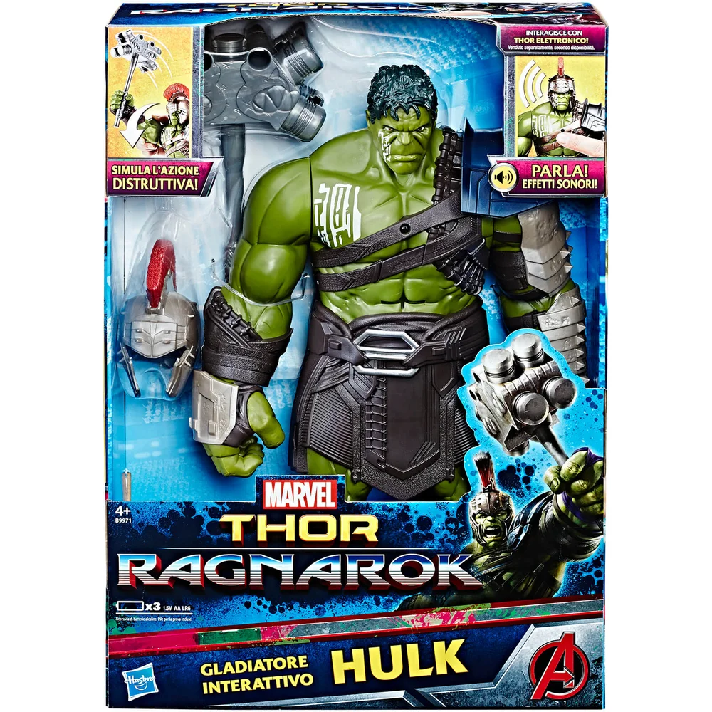 Marvel Avengers Thor: Ragnarok Hulk Interactive Electronic Action Figure Bild 1