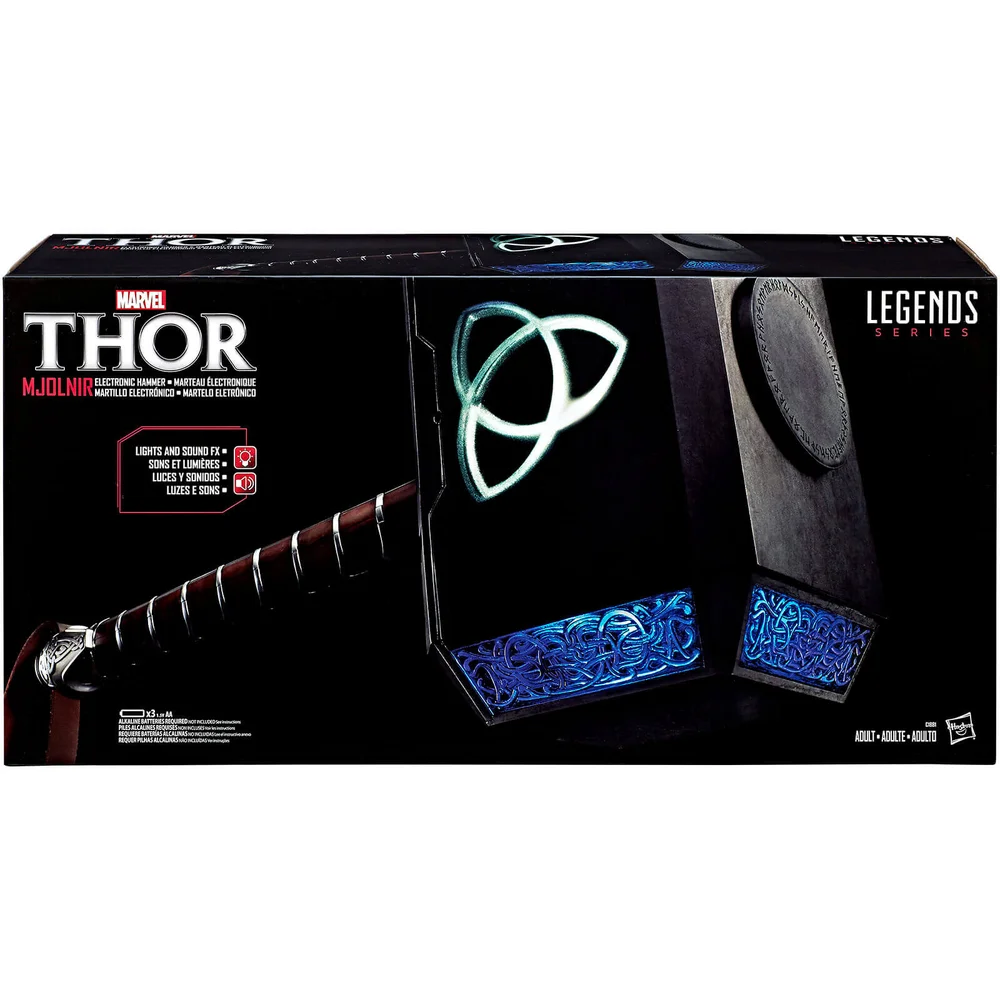 Hasbro Marvel Legends Thor Mjolnir Hammer Elektronische Prop Replik Bild 1
