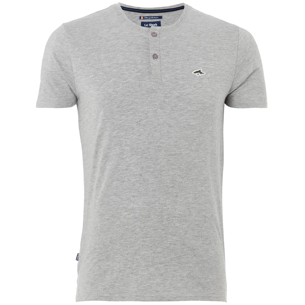 Le Shark Men's Glengall Button T-Shirt - Light Grey Marl - S - Grau Bild 1