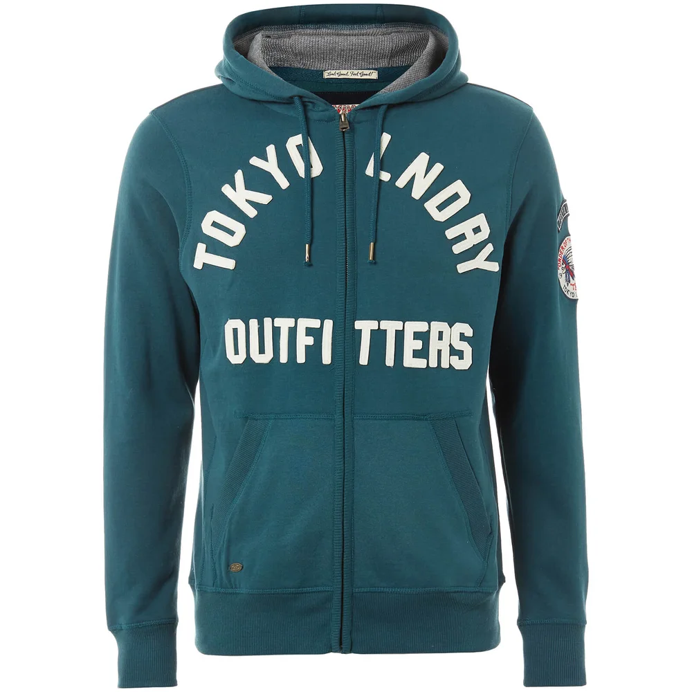 Tokyo Laundry Men's Mount Chippewa Zip Through Hoody - Tokyo Teal - S - Grün Bild 1