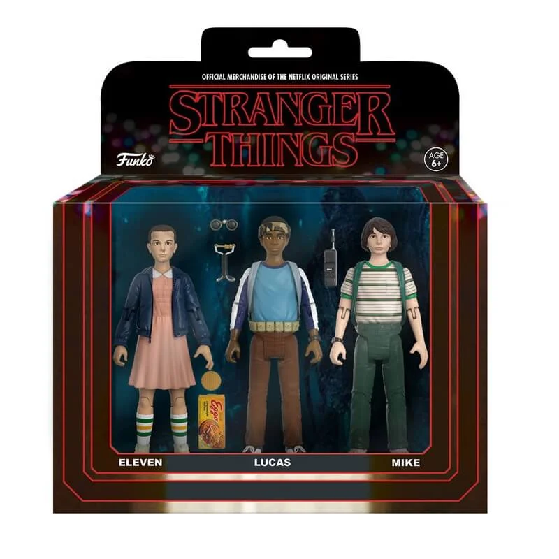 Funko Stranger Things 3 Pack Eleven, Lucas und Mike Action Figuren Bild 1