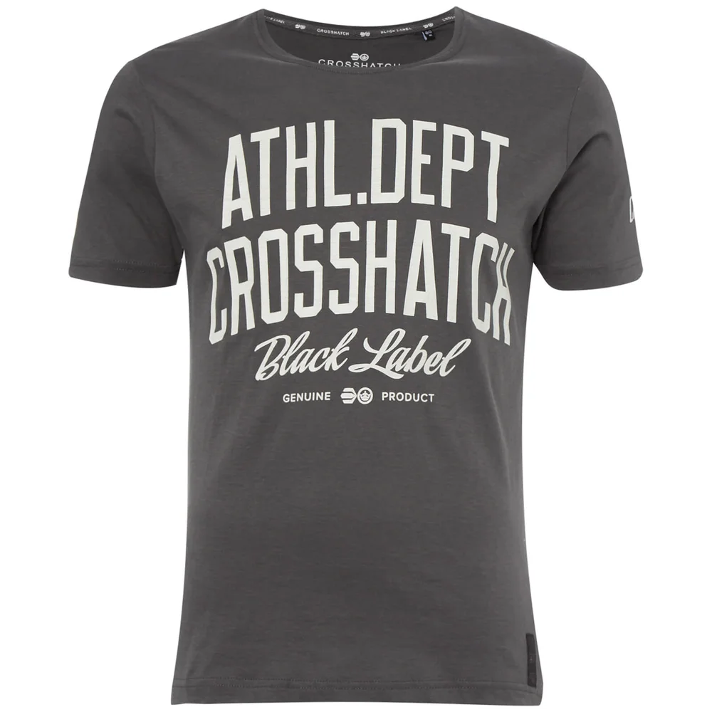 Crosshatch Men's Truman T-Shirt - Magnet - S - Grau Bild 1
